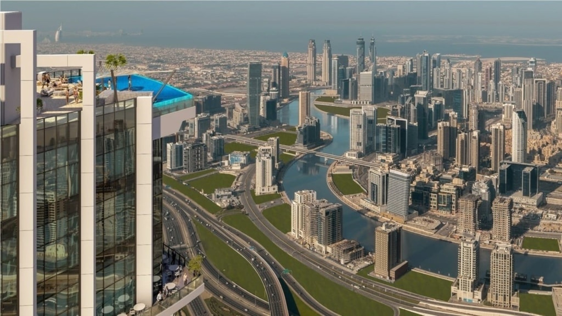 SLS Hotel & Residences Dubai s výhledy na Burj Khalifa